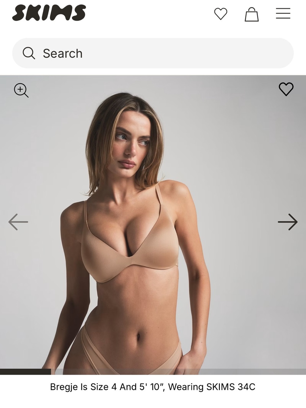 SKIMS Form Push Up Bra in Clay